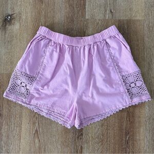 NWOT Cotton On Body Crochet Lace Boho Shorts in Lilac Size: XS| Summer Boho
